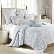 Levtex Home Blue Cotton Qualts, Full/Queen, Reversible